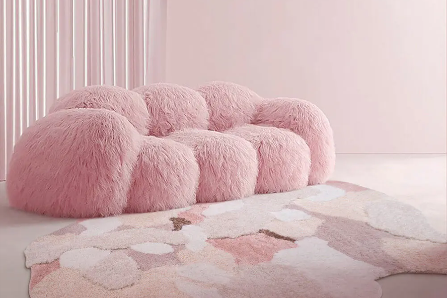 pink sofa set